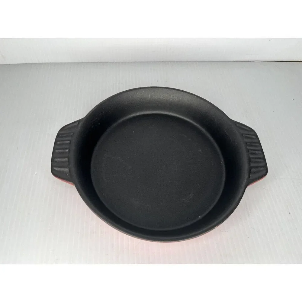 Red Crockpot Stoneware Round Baking Dish 10